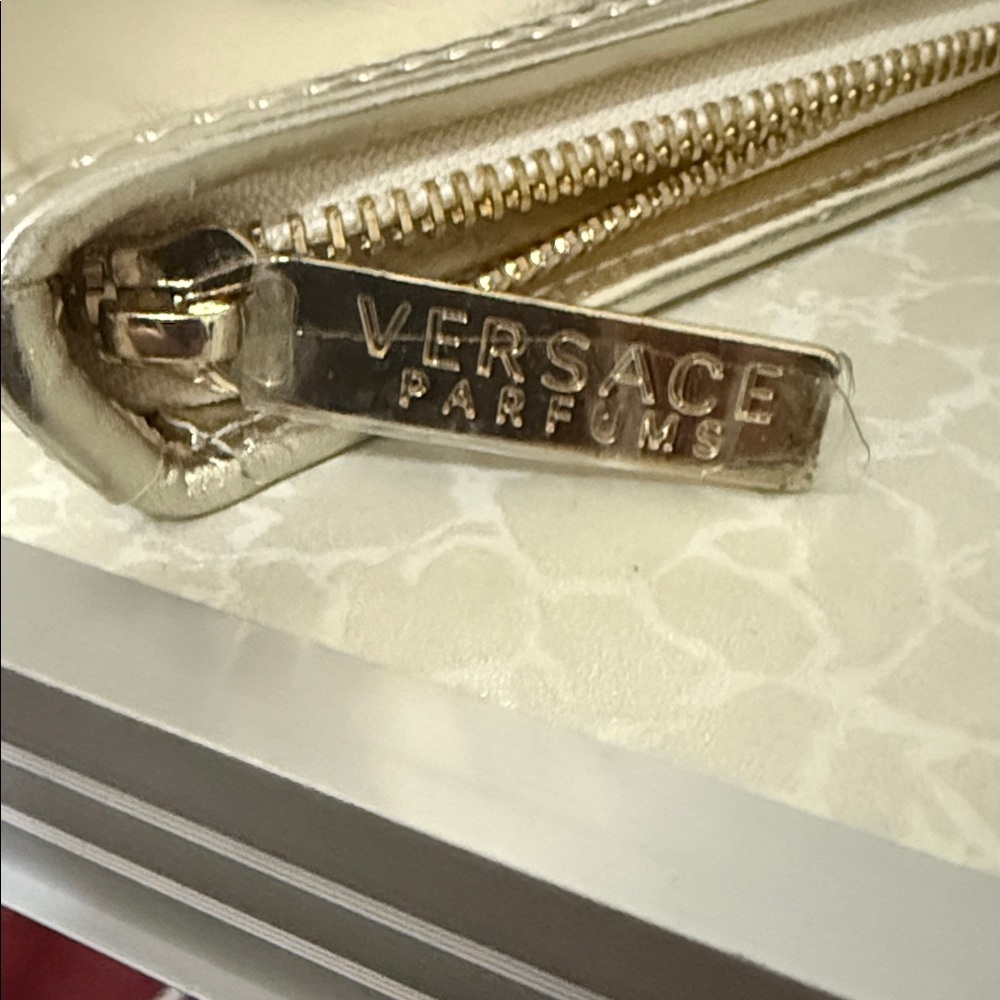 Versace Metallic Gold Wallet Clutch - Picture 3 of 5